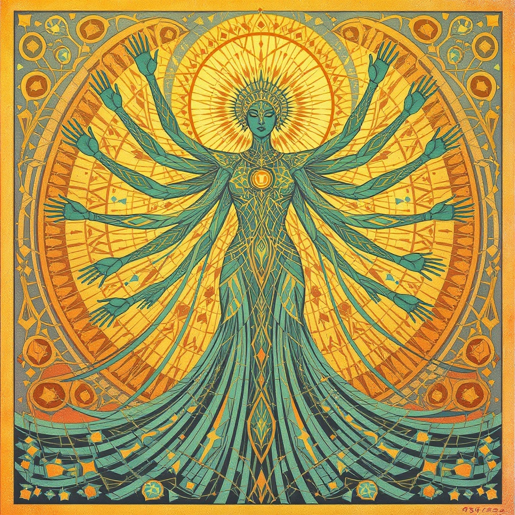 Weaver / Community Goddess illustration